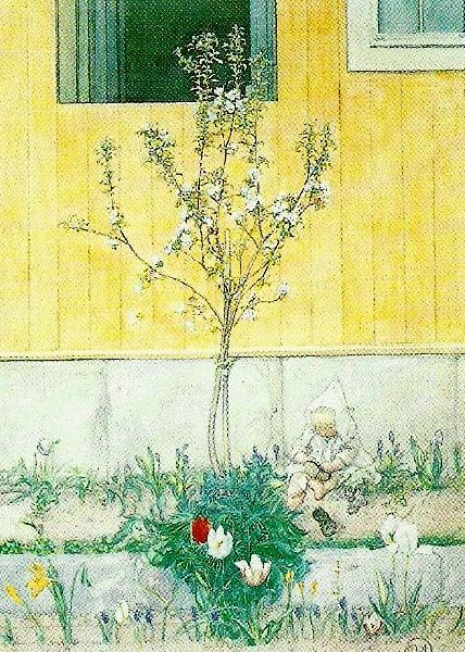 Carl Larsson hellbergs minsta oil painting picture